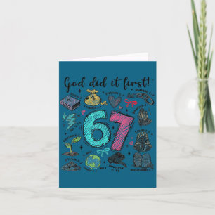 Carte L'a fait pour Dieu C'était 6 7 Meme