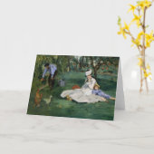 Carte La famille Monet dans son jardin | Édouard Manet (Fleur jaune)