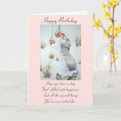 Carte la faune de la scène des neiges de souris et de ba (Fleur jaune)