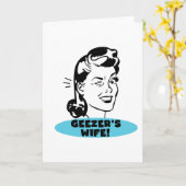 Carte La femme de Geezer (Fleur jaune)