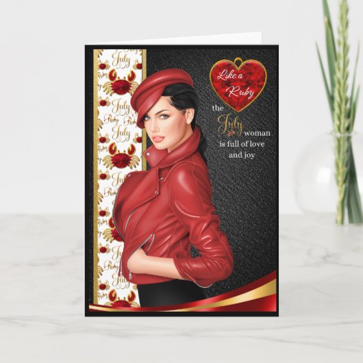 Carte La femme de juillet (Devant)