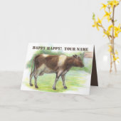 Carte La ferme à la vache (Fleur jaune)