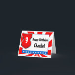 Carte La fête d'anniversaire de guerrier de Ninja badine<br><div class="desc">Ayez les garçons orientés de parcours ou de ninja de combattant d'amusement ou une partie d'anniversaire de enfant avec cette collection patriotique impactful impressionnante de fête d'anniversaire ! Accomplissez le bouclier rouge, la bannière étoilée blanche et bleue rouge et une sensation véritablement sportive. Grand pour les enfants sportifs à tout...</div>