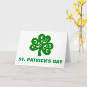 CARTE LA FÊTE DE LA SAINT-PATRICK (Fleur jaune)