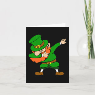 Carte La fête de la Saint-Patrick Dabbing Dab Leprechaun