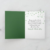 Carte La Fête de la Saint-Patrick en vert lutin  (Intérieur)
