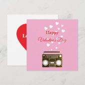 Carte la fête de la Saint-Valentin (Devant / Derrière)