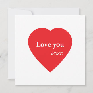 Carte la fête de la Saint-Valentin