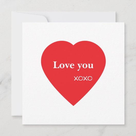 Carte la fête de la Saint-Valentin (Dos)