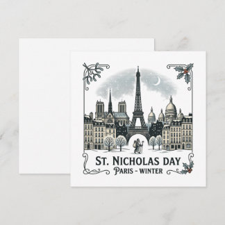 Carte la fête de Saint-Nicolas