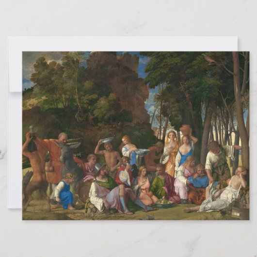 Carte La fête des dieux (par Giovanni Bellini) (Devant)