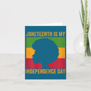Carte La fête des femmes Juneteenth est le jour de l'ind