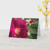 Carte La fête des grands-parents pour Mimi, Rose rouge e (Fleur jaune)