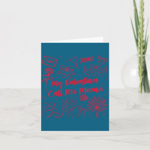 Carte La fête des mères de la Saint-Valentin appelle mam