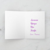 Carte La fête des mères pour une tante Word Fun (Intérieur)