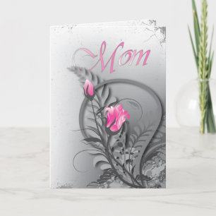 Carte La Fête des mères roses roses roses