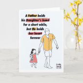 Carte La fête des pères - Avec ma fille (Fleur jaune)