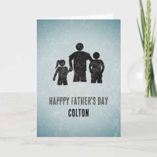 Carte La Fête des Pères - Comme un papa - Famille avec s