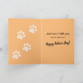 Carte La Fête des pères Drôle Du Chat - Je Vous Ai La Pr (Intérieur)