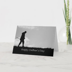 Carte La fête des pères heureuse aiment un père à moi