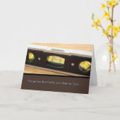 Carte La fête des pères, le beau-fils, niveau avec vous (Fleur jaune)