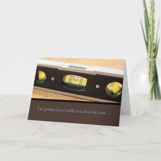 Carte La fête des pères, le beau-fils, niveau avec vous (Devant)