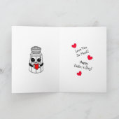 Carte La Fête des Pères | Punaises de pop-corn drôle (Intérieur)