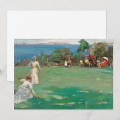 Carte La Fête du Croquet | Sir John Lavery (Devant / Derrière)