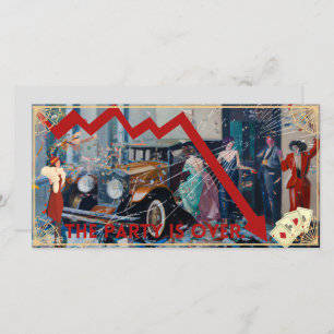 Carte La fête est finie.