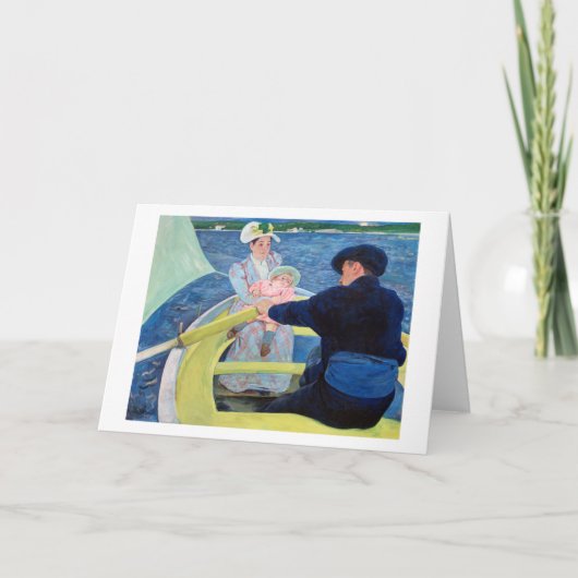 Carte La fête nautique, Mary Cassatt (Devant)