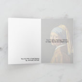 Carte La fille avec une boucle d'oreille de perle par (Intérieur)