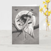 Carte La Fille de Greeting Card (Fleur jaune)