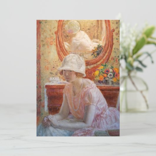 Carte La fille devant un miroir | Frederick Carl Friesek (Debout devant)