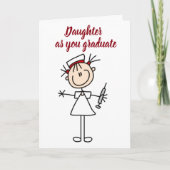 CARTE **LA FILLE DEVIENT INFIRMIÈRE** SI FIÈRE DE VOUS (Devant)