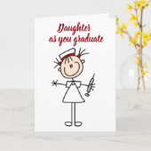 CARTE **LA FILLE DEVIENT INFIRMIÈRE** SI FIÈRE DE VOUS (Fleur jaune)