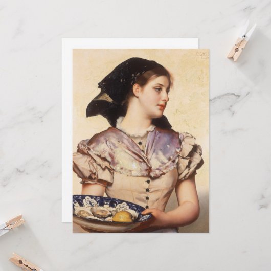 Carte La fille huître (Devant/Arrière en situation)