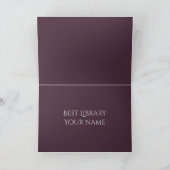 Carte La fille lisant un livre (Intérieur)