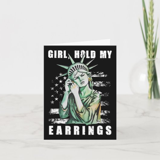 Carte La Fille Tenir Mon Oreille Mode De Combat Statue D (Devant)