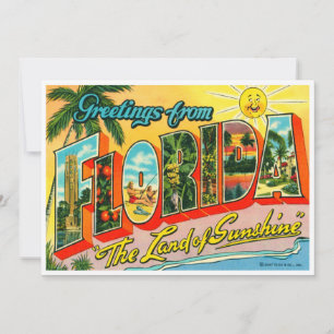 Carte La Floride vintage