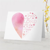 Carte La foi chrétienne du coeur des femmes dans le Seig (Fleur jaune)