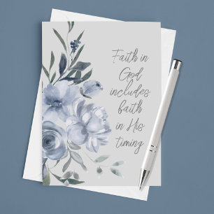 Carte La foi en Dieu Texte personnalisé