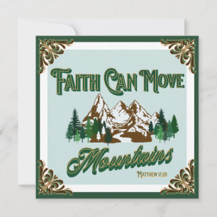 Carte La foi peut déplacer les montagnes