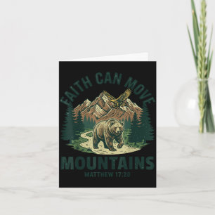Carte La foi peut déplacer les montagnes rétro coucher d