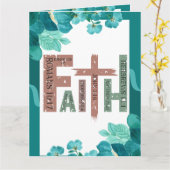 Carte La foi si Dieu est pour nous qui peut être contre (Fleur jaune)