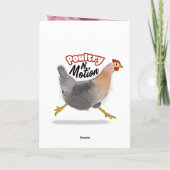 Carte La folle dingue poule PINK - Joyeux anniversaire (Dos)