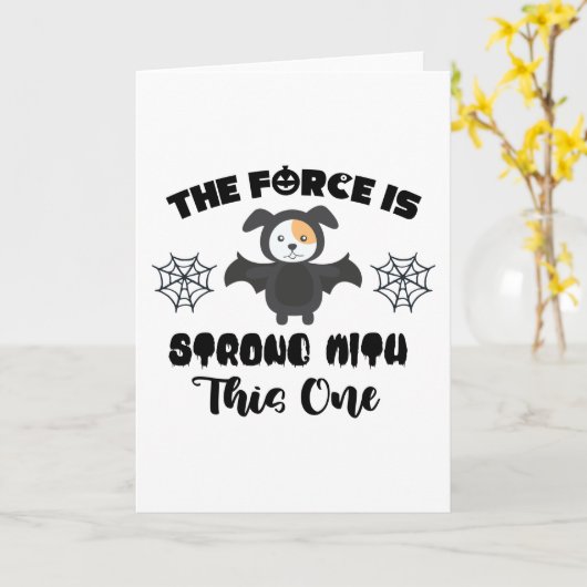 Carte La force est forte avec celle-ci (Fleur jaune)