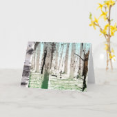 Carte La forêt de Birch (Fleur jaune)