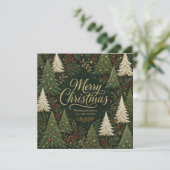 Carte La forêt dorée de Noël (Debout devant)