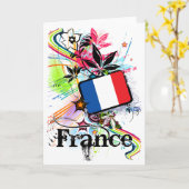 Carte La France (Fleur jaune)