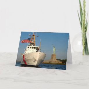 Carte La Garde côtière et la statue de la liberté